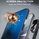 Miracase Magnetic for iPhone 17 Case with Privacy Screen Protector [Compatible with MagSafe],Full Camera Protection and Full Body Shockproof Bumper 17 Phone Cover 6.3", Black