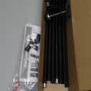 Over The Table Rod Stand with Clamps, 31-126”Length, Adjustable Metal Table Arch Stand Decorated Arch for Party, Birthday, Wedding, Halloween, Christmas, Black