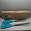 SUP Paddle, Stand Up Paddle Board Paddle Lightweight Adjustable 4-Piece Aluminium Kayak Paddles, Unique Lock Design Floating Alloy Shaft Paddle for Paddle Board (Lake Blue)