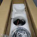 60 Inch Flush Mount Ceiling Fan No Light with Remote, Black and Walnut