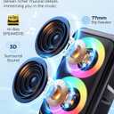 Bluetooth SpeakerPortable Party Speaker with Colorful LightsWireless Speaker with HD Loud,Home Theater Systems Support TWS/AUX/USB/TF Card Ideal for Party,Home,Outdoor Camping