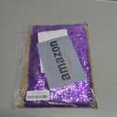 Length10 YardsWide 30mm/1.1 inch Purple Elastic Sequin Ribbon Trim for Sewing Dress Dance Costumes Headband Purple-30mm