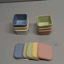 ISSEVE 6Pack 6oz Silicone Snack Containers for Kids, Reusable Small Containers with Lids, Leak Proof Silicone Food Storage Containers, Children Kids Lunch Box for Daycare, School, Travel (Morandi color)