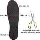 Height Increase Insoles Air Taller Cushion Shoes Insoles 4-Layer Heel Insert for Men