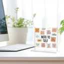 Gifts for Mental Health Desktop Therapists Note To Self Positive Affirmation Gifts for Women Men Friends Office Desk Acrylic Sign, Counseling Office Art Decorative Signs for Desk Shelf Tabletop Cubicle