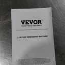 Leather Cutting Machine, 14.2 x 10.2 in Embossing Plate Manual Die Cutter, 0.47 in Pressure Stroke Leather Embossing Machine, Dual Guide Shafts Die Cut Machine for Various of Materials