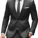 Mens 2 Piece Suit Men Classic Fit Wedding Prom Mens Suits Sets One Button Suits for Men 2025, Large
