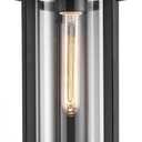 Nuvo 60/6501 Huron Lighting Fixture, 1Lt Medium Lantern, Aged Bronze/Clear Glass