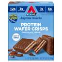 Atkins Chocolate Crme Protein Wafer Crisps, Protein Dessert, 4g Net Carb, 1g Sugar, High in Fiber, Keto Friendly, 5 Count (BB: 12/02/2025)