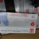 Basic Medical Blue Nitrile Exam Gloves - Latex-Free & Powder-Free - NGPF 7002 (Case of 1,000), Medium (Blue, M)