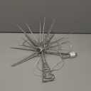 HMASYO 15 Inch Twinkling Starburst Christmas Tree Star Topper, 19-Point Silver Star Tree Topper with 150 LED, Remote Control & Timer, USB Power for Indoor Home Holiday Party Xmas Tree Decoration