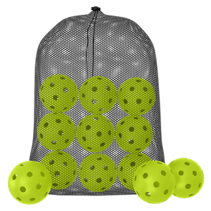 Great Call Athletics | Indoor Pickleballs USA Pickleball Approved Official 26 Hole Balls Sports Tournament Pack Free Mesh Bag