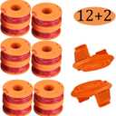 Trimmer Spool Compatible with Worx Trimmer,10ft 0.065" Edger Spool Electric String Trimmers Refills for Worx,Suitable for Worx Weed Eater Parts (12+2 Pack)