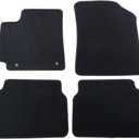 Floor Mats Compatible with 2009-2013 Toyota Corolla, 4Dr Factory Fitment Car Floor Mats Front & Rear Nylon by IKON MOTORSPORTS, 2010