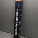 Retractable Baby Gate, 55 Wide Mesh Safety Gate for Babies and Pets, 34 Tall, Easy One-Handed Use, Indoor & Outdoor Stair, Doorway, Hallway Fence (Gray)