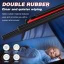 Dual Rubber Blade Windshield Wipers for Toyota Tundra 2007 2008 2009 2010 2011 2012 2013 2014 2015 2016 2017 2018 2019 2020 2021 Sequoia 2008-2022 Wiper Blades 26"+23"