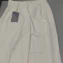 FUNYYZO Wide Leg Pants Women's High Elastic Waisted in The Back Business Work Trousers Long Straight Suit Pants (Beige), Size Small Long