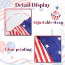 HAPNBCELE Adult 4th of July American Flag Cape Costume, Retro 80s USA Patriotic Outfit for 250th Anniversary Independence Day (New-flag, 150cm/59inchs)