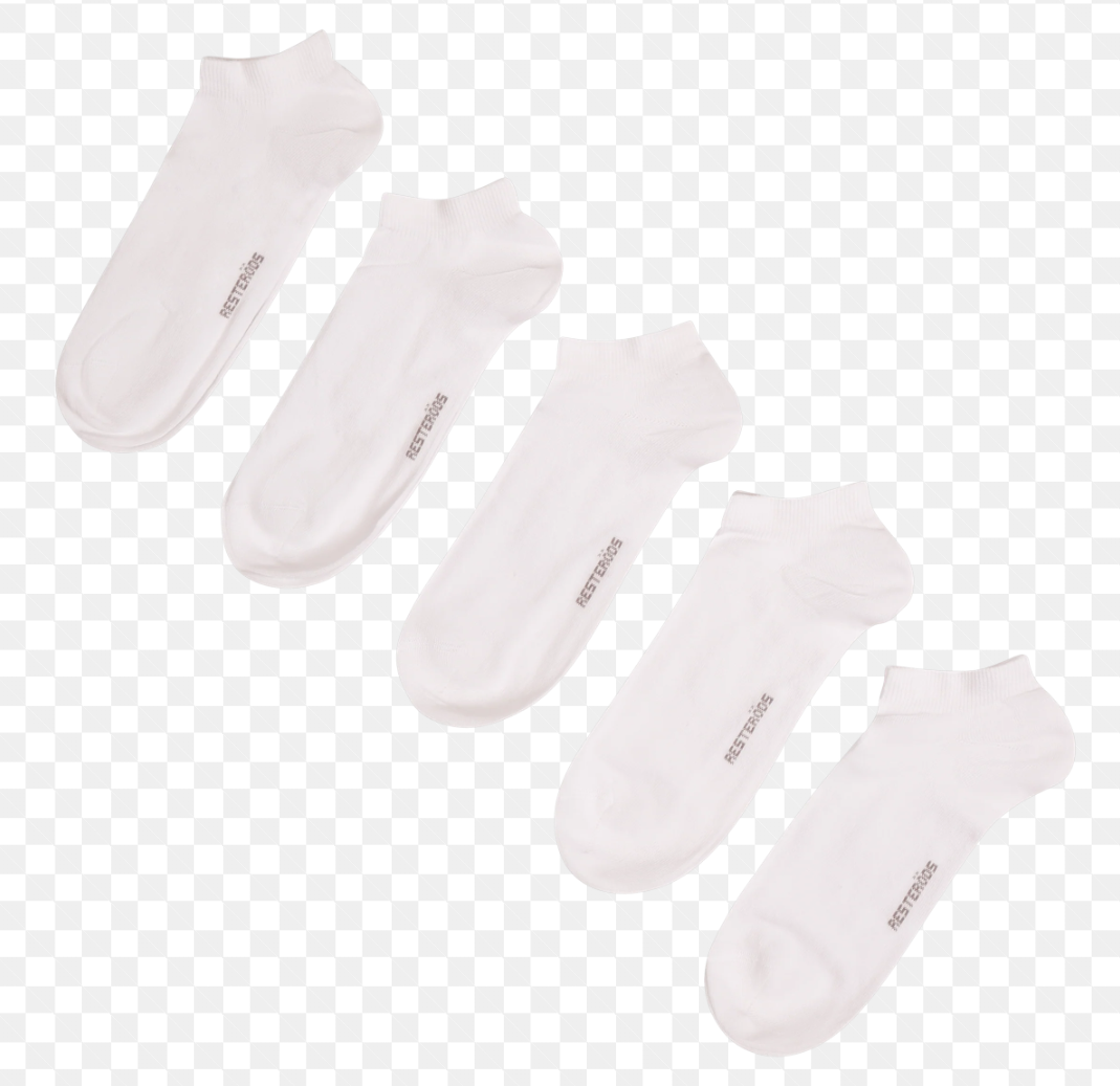 RESTERÖDS 10-PACK ANKLE SOCKS ORGANIC COT