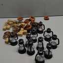 Ferraycle 60 Pcs Cowboy Theme Party Decoration Western Party Decor Rodeo Table Centerpieces Rustic Country Mini Cowboy Hat Lantern Horseshoe Wagon Wheel Hay Bales for Adult Cowgirl (Brown)