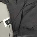 Rooscier Women's Ruched Wrap Ruffle Flare Short Sleeve Square Neck Self Tie Crop Top Blouse, Smal