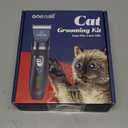 oneisall Quiet Cat Clippers for Matted & Long Hair, 2-Speed Cordless Pet Shaver Grooming Kit for Cats, Small Dogs & Animals (Blue)