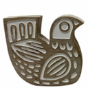 IBA Indianbeautifulart Textile Printing Block Bird Hand Carved Wooden Stamp Wood Block Printing Textile Stamps for Fabric/Pottery Blocks- 6 Inch