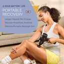 LifePro Sonic Pro Handheld Electric Massage Gun Deep Tissue Percussion Massager Gun with 10 Speeds & 9 Heads Muscle Massager for Athletes Back, Legs, Arms
