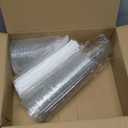 100 Pack - 16 oz Clear Plastic Cups with Lids and Straws, Sturdy & Food Safe Iced Coffee Cups with lids, Disposable Plastic Smoothie Cups for Cold Drinks