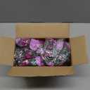 KHOYIME 9 Pack 72 FT Artificial Flower Garland, Fake Purple Roses Vines Silk Flowers Faux Plastic Outdoor Hanging Floral Ivy Garland Decoration for Wedding Arch Bedroom Home Wall Backdrop Room Decor
