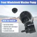 84801575 Front Windshield Washer Pump Replacement Compatible with Cadillac Escalade ESV, Suitable for Chevrolet Bolt EUV and EV Suburban Tahoe GMC Yukon XL, Direct Fit Windshield Cleaning Assembly