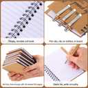 Honoson 10 Sets Inspirational Notebooks with Retractable Pens Back to School Teacher Welcome Gifts Bulk Teacher Appreciation Motivational Spiral Journal Thank You Gifts for School Staff Employee