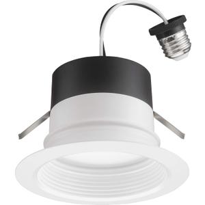 Juno 4BEMW SWW5 90CRI CP6 M2 E-Series LED Recessed Downlighting, Baffle Trim, 4-Inch (6-Pack), White