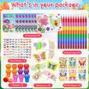 Cinrobiye 72 Pcs Butterfly Party Favors, Butterfly Insects Coloring Books with Crayons, Spring Birthday Goodie Bag Fillers, DIY Craft Kit Stickers Tattoos Stampers for Circus Fairy Bug Parties