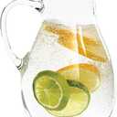 Simax Glass Pitcher With Spout, SMALL 1 Quart Borosilicate Glass Pitchers With Handle,Glass, Cocktail Pitcher, Margarita, Sangria, Beverage Pitchers