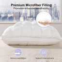 YOUR MOON Soft Pillows King Size for Sleeping, Support Bed Pillows, Fluffy Down Alternative Pillow, Luxury Hotel Gel King Pillows for Side Sleeping (White)