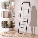 Briwooody 1 4-Tier Metal Towel Blanket Ladder, Bathroom Living Room Decor