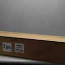 Espird Modern 5-Light Black Bathroom Vanity Light with Clear Glass Shade, 37.4 x 4.7 x 6 inches