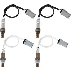 2014-2018 4Pcs O2 Oxygen Sensors Upstream Downstream Fit for GMC Sierra 1500 Yukon Yukon XL, Cadillac Escalade, Chevrolet Silverado 1500 Suburban Tahoe, 4.3L 5.3L 6.2L V6 V8 Replace 234-4940 234-4974