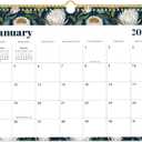 Calendar 2026-2027, 18-Month Wall Calendar from Jan 2026 to Jun 2027, 11.5" x 14.7", Spiral Binding Hanging Monthly Calendar with Twin-Wire Binding, Perfect for Home or Office - Floral Luxe