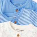 Gymboree Baby And Newborn Short Sleeve Bodysuits (Preemie, Sky Blue)