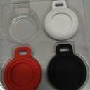 Waterproof Airtag Keychain Case, Apple Airtag Holder Accessories, Full Body Silicone Protection, Works with Keychain, Bags, Dog Collar, Luggage and More, 4-Pack