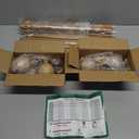 GEEBOBO 2 Pack Wood Boho Curtain Rod, Decorative Curtain Rods for Windows 28 to 48 Inch, 1 Inch Heavy Duty Wooden Drapery Rods for Bedroom, Living Room (30"-60",2 Pack)