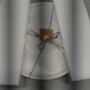 Mud Pie Circa Cheese Ball Dish Set,White, dish 1 1/2" x 9 1/2" dia | spreader 5 1/2"