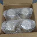 JOLLY CHEF 200 Pack 9 oz Glitter Plastic Cups, Disposable Gold Cups, Clear Plastic Tumblers for Wedding, Thanksgiving, Christmas Party