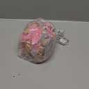 DomeStar 35PCS Mini Christmas Tree, Miniature Christmas Table Decorations 6 Sizes Small Sisal Snow Frost Bottle Brush Trees with Wooden Base for Party Home Crafts Decoration (Pink/Silver)