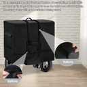 Rileytee Foldable Wheelchair Travel Bag for Airplane,Heavy Duty 600D Waterproof Dustproof Portable Folding Electric Wheelchair Covers for Travel (25''W x 18''D x 15'' H x Skirt 30")