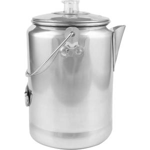 Coghlan's Aluminum Coffee Pot, 9-Cup Percolator for Camping, Lightweight Stovetop Coffee Maker, Durable and Portable Outdoor Brew Gear