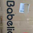 Babelio Baby Gate for Stairs No Drilling, PressGuard, 31-36 in Dog Gate, White