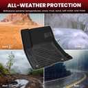 LASFIT Floor Mats for Lincoln Corsair 2020-2025 2026 (Fit Gasoline Not fit PHEV) All Weather Floor Liner for Lincoln Corsair TPE Custom Fit Car Mats Front & Rear 2 Row Mats,Black